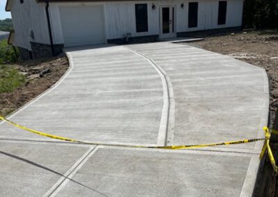 concrete driveway installed by Angelo Mancuso LLC.
