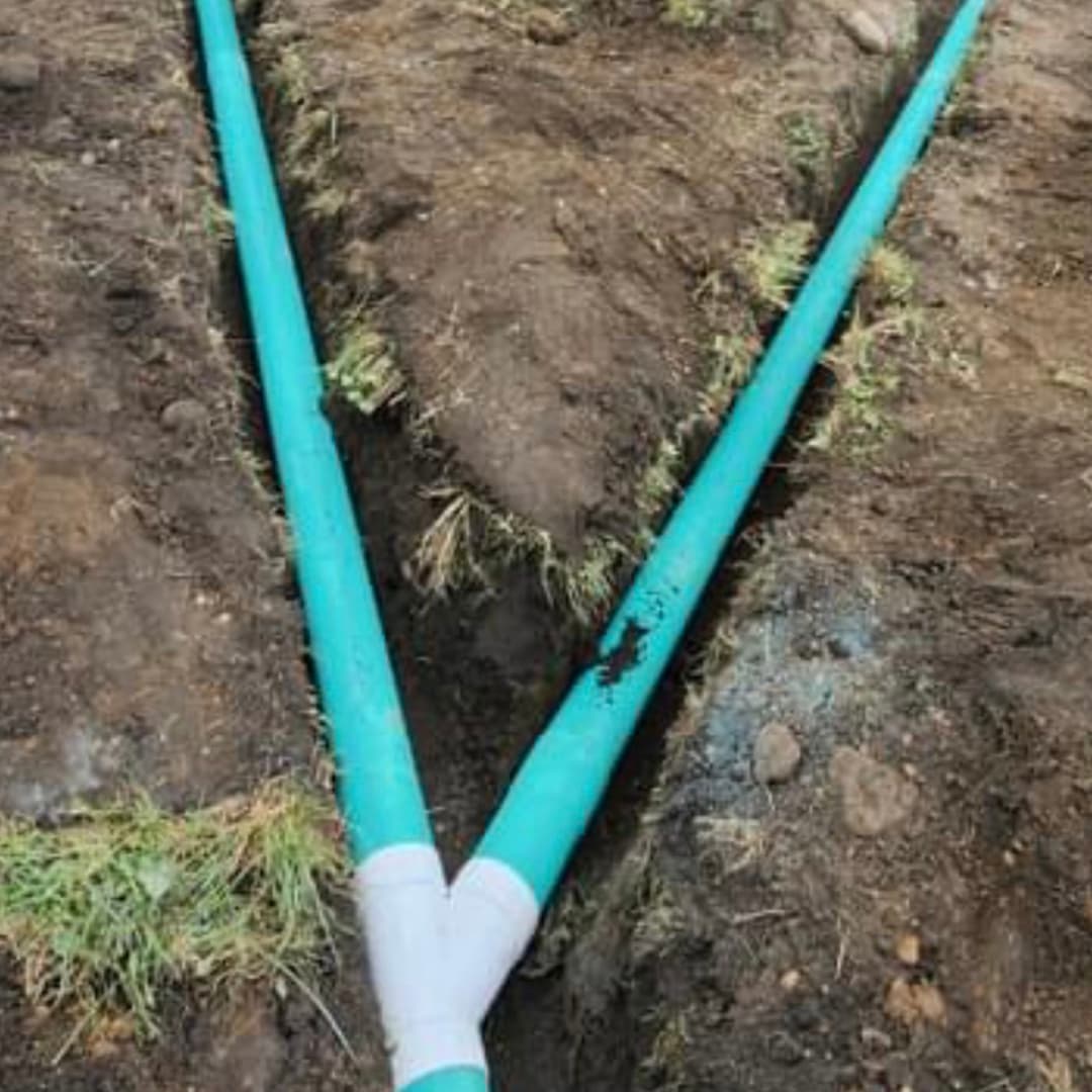 excavation for drainage system