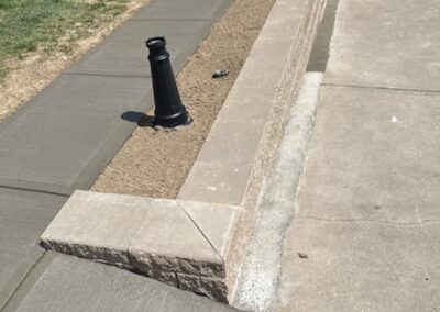 concrete sidewalk installed by Angelo Mancuso LLC.