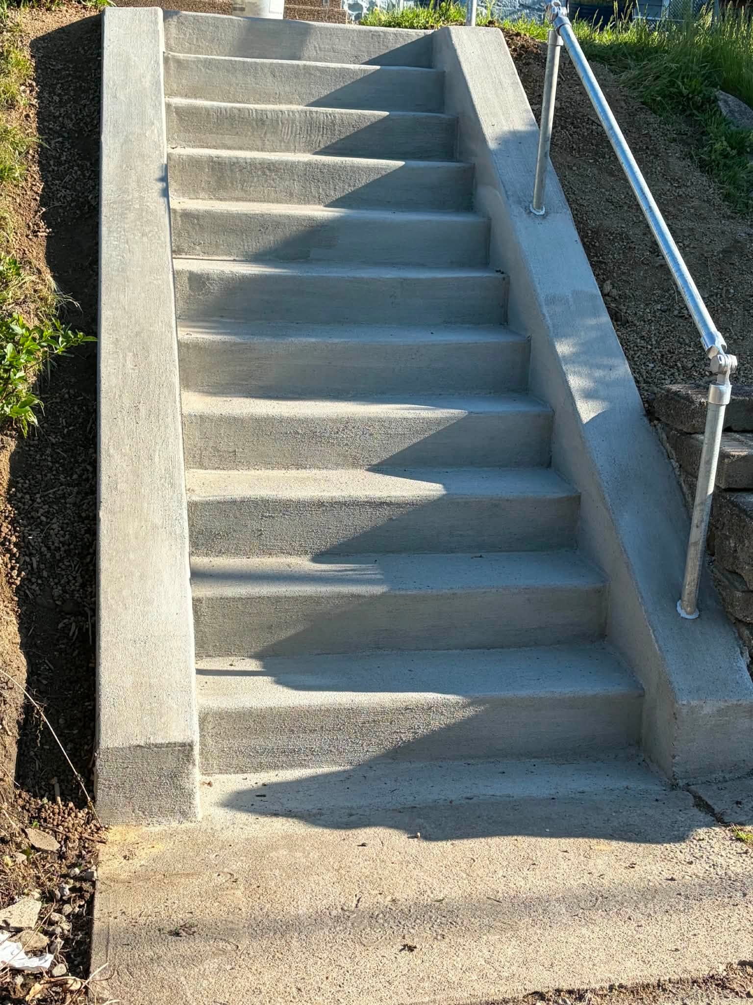 Completed concrete project