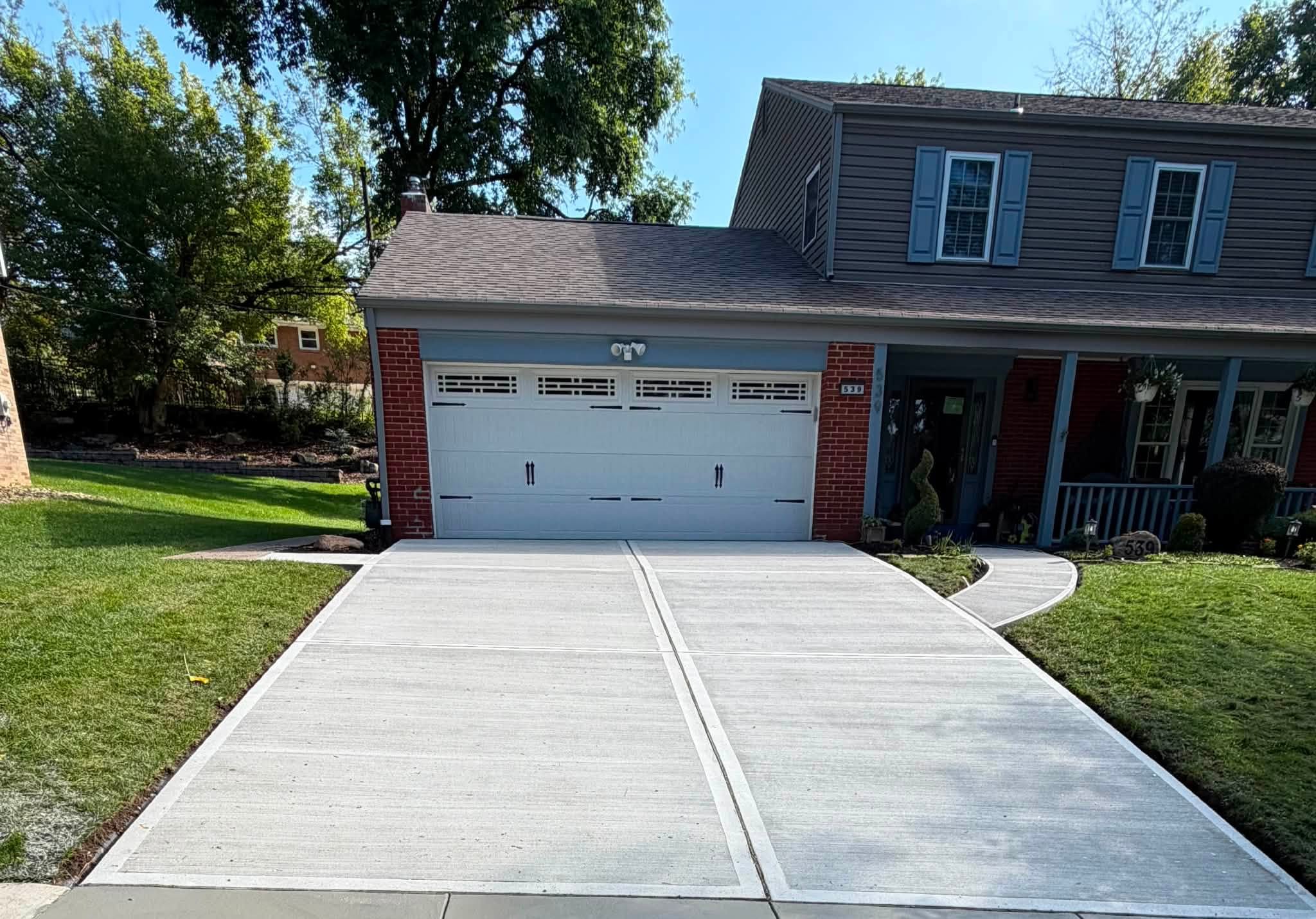 Completed concrete project