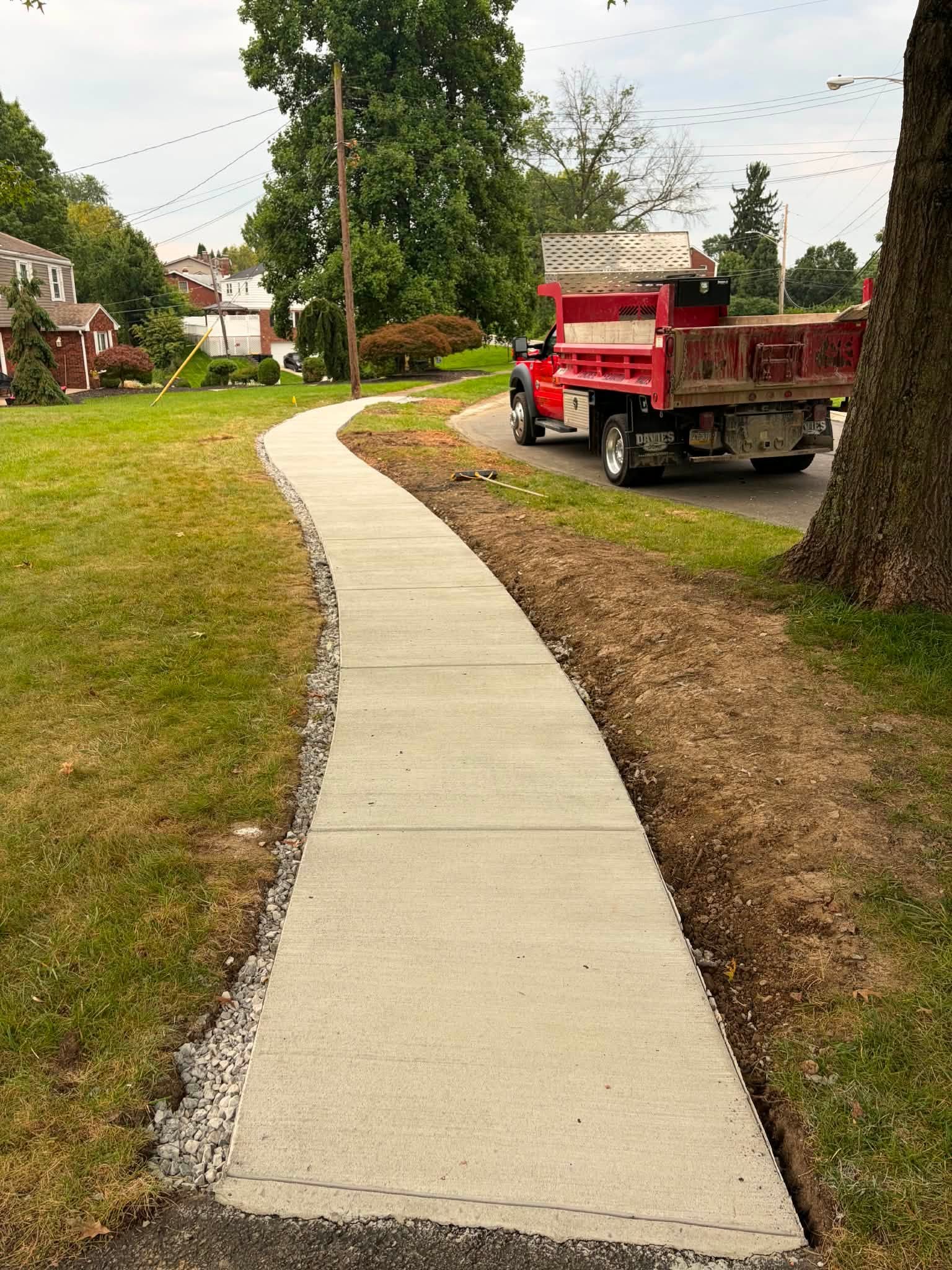 Completed concrete project