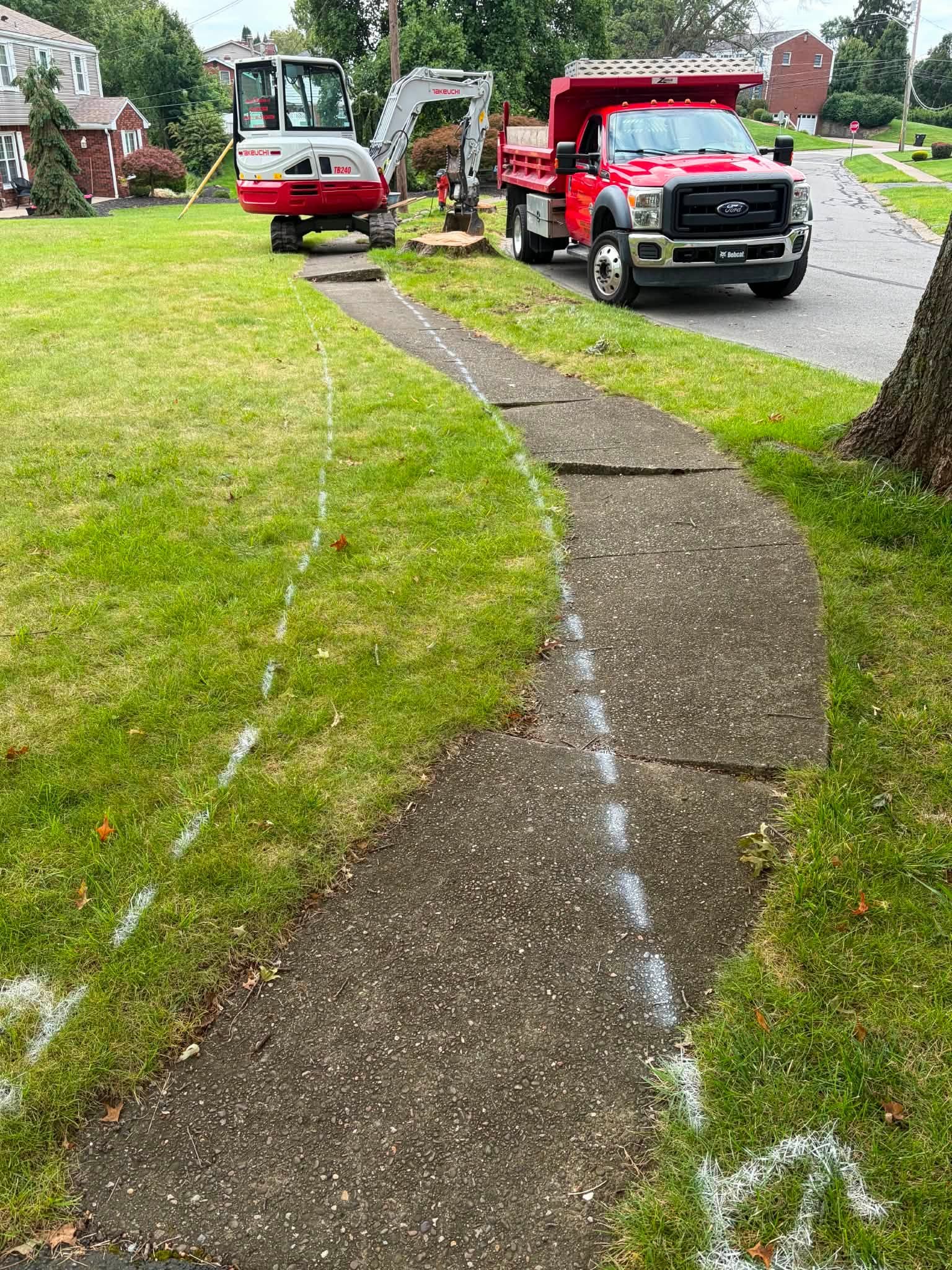 Concrete project before work began