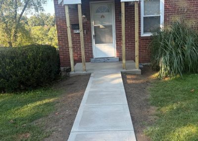 concrete walkway installed by Concrete contractor angelo mancuso